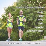 Ptwola Reflective Running Vest High Visibility Running Gear with Large Pocket Night Lightweight Reflective Safety Vest for Women Men Kids Biking Cycling Riding Walking Motorcycle Construction Workers