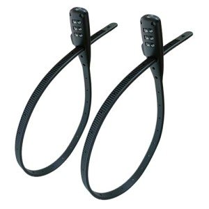 2 Pcs 3-Digit Resettable Small Combo Cable Lock for Bicycle, Electric Bicycle, Kids Bike, Fridge, Scooter, Cabinets, Drawers, Gates, Fences, Helmet,Toolboxes
