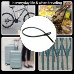 2 Pcs 3-Digit Resettable Small Combo Cable Lock for Bicycle, Electric Bicycle, Kids Bike, Fridge, Scooter, Cabinets, Drawers, Gates, Fences, Helmet,Toolboxes