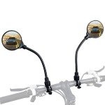 Bike Mirror, Bicycle Mirrors for Handlebars 360 Rotate Rearview Convex Lens, Safe Cycling Bike Rear View Mirror
