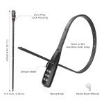 WARLION Zip Tie Lock - 3-Digit Adjustable Cable Lock, for Bike Rack, Motorcycle Helmet, Skateboard, Skis, French Door, Stroller & Cabinet - Ideal for Lightweight Security (1 Pack)