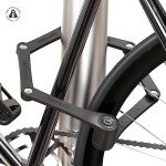 Seatylock FoldyLock Compact Folding Bike Lock - Award Winning Patented Lightweight High Security Bicycle Lock - Heavy Duty Anti Theft Smart Secure Guard with Keys & Case for Bikes or Scooters