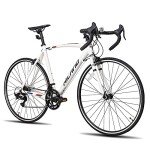 HH HILAND 700c Road Bike, 14 Speeds, Light Weight Aluminum Frame, Racing Bike City Commuting Road Bicycle for Men Women Black
