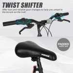 WEIZE Mountain Bike, 27.5 inch Outdoor Cycling Bike, 18-Speed/High-Carbon Steel/Dual Full Suspension, Adjustable Ergonomic Seat for Men Women Adult, MTB Bicycle with Suspension Fork, Matte Black