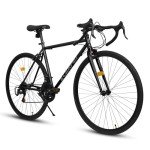Ecarpat 700C Hybrid Road Bike, 21 Speeds Christmas New Year Gifts Bicycles for Men Womens, Steel Frame, Racing Commuting City Bike to School Work