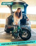 Gotrax F1V2 20" Electric Bike, Max Range 50 Miles & 20Mph Power by 350W, LCD Display & 5 Pedal-Assist Levels, Adult Folding Bike with Accessories including Lock, Rearview Mirror, Phone Holder&Seat Bag