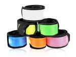 esonstyle 6 Pack LED Light Up Band Slap Bracelets, Night Safety Wrist Band for Cycling Walking Running Concert Camping Outdoor Sports