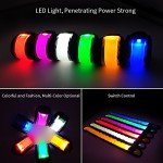 esonstyle 6 Pack LED Light Up Band Slap Bracelets, Night Safety Wrist Band for Cycling Walking Running Concert Camping Outdoor Sports