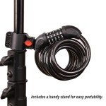 SEPOX® 2Pcs Pack 6FT Extra Long Cable Combination Bike Locks, 5 Digits Retractable Security Lock, 12mm Heavy Duty Anti Theft Anti Rust Cable for Bicycle, Scooter, Gate, Outdoor Equipment, Weatherproof