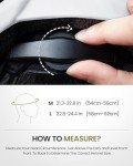 OutdoorMaster Helmets for Adults - Mountain & Road Bike Helmet with Rechargeable Safety Light, Detachable Goggles and Sun Visor - Easy to Adjust, Breathable, Lightweight - Matte White, Medium