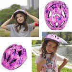 LX LERMX Kids Bicycle Helmet Ages 5-14 Adjustable from Toddler to Youth Size, Durable Helmet with Fun Designs for Boys and Girls