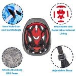 LX LERMX Kids Bicycle Helmet Ages 5-14 Adjustable from Toddler to Youth Size, Durable Helmet with Fun Designs for Boys and Girls