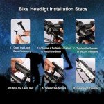 Ancorfy Super Bright LED Bike Light, USB Rechargeable Bicycle Headlight, Waterproof Bike Headlight, 5 Modes 2800 Lumen Bicycle Headlight, MTB Off-Road Cycling Commuting