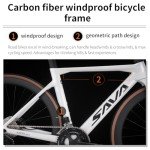 SAVADECK Carbon Fibre Road Bike, Hydraulic Oil Disc Bike with Carbon Fibre Frame and Wheelset, Lightweight Full Carbon Fibre Racing Bike with Shimano R7120 24S Shift Set for Adults.
