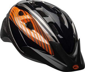 Bell Richter Youth Helmet, Black & Orange Rooster, Model Number: 7073373
