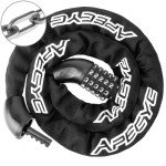 APECYC Bike Lock Heavy Duty-5 Digit Resettable Combination Bicycle Chain Lock, 3ft/4ft Long Security Anti-Theft Hardened Steel Square Chain for Bicycle, Motorcycle, E-Bike, Scooter, Gate