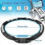 APECYC Bike Lock Heavy Duty-5 Digit Resettable Combination Bicycle Chain Lock, 3ft/4ft Long Security Anti-Theft Hardened Steel Square Chain for Bicycle, Motorcycle, E-Bike, Scooter, Gate