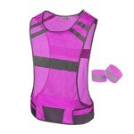 247 Viz Mesh Reflective Vest with Inside Pocket - High Visibility Reflective Running Gear Safety Vest Straps for Men, Women,Kids, for Night Running, Walking, & Cycling