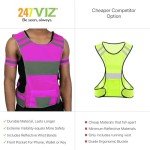 247 Viz Mesh Reflective Vest with Inside Pocket - High Visibility Reflective Running Gear Safety Vest Straps for Men, Women,Kids, for Night Running, Walking, & Cycling