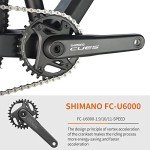 SAVADECK Carbon Fiber Mountain Bike, Dual Disc Brake Axle Thru Adventure Mountain Bike with Shimano CUES U6000 11 Speed Shift Groupset, 27.5/29 inch MTB Bicycle for Adult.
