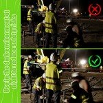 Yilloog 100 Pcs Reflective Arm Bands for Night Walking Reflector Bands Wrist Arm Ankle Leg High Visibility Reflective Gear Safety Reflector Tape Straps for Cycling and Running(Green)