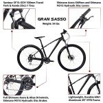 Tommaso Gran Sasso 29er Mounain Bike Hydraulic Disc Hardtail Best Looking MTB Matte Black 100mm Travel Suspension