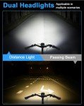 POWVINE 1200 Lumens Bike Front Lights for Night Riding,5+5+3 Models & LED Power Display 360° rotatable Bicycle Headlight with High Beam Low Beam,5000mAh Rechargeable and Waterproof Bike Light