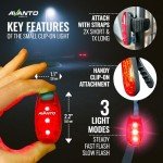 AVANTO Chest Light and LED Dog Walking Set - Night Safety for Dogs, Bikes, Strollers, Running - Reflective Gear, Clip-on Light & Bicycle Safety