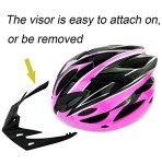 UPANBIKE Adult Bike Helmet Mens Bike Helmet Riding Helmet One-Piece Adjustable Womens Bike Helmet Head Safety Protection for Mountain Bike Road Bike(Pink+Black)