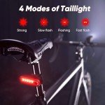 2025 New Bike Lights for Night Riding, Aluminum 10000 Lumens Rechargeable 6000mAh Super Bright Bicycle Headlight and Back Taillight, Waterproof LED Display 6+4 Modes Bicycle Lights Sets