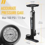 Mohegia High Pressure Bike Floor Pump with Gauge