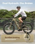 PUCKIPUPPY Boxer Electric Bike for Adults 960W, 48V 20AH Battery Ebike, Full Suspension 26" Fat Tire E Bike, 28MPH 80Miles Range Mountain Electric Bicycle, 7 Speed Hydraulic Disc Brakes