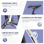 Betterland 14 Speed Road Bike,700C Wheel Road Commuter Bike with Dual Disc/V Brakes, Light Aluminum Alloy Frame,Adult Faster Racing Bicycle for Men and Women White