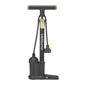 Veltuno Bike Pump,High Pressure,Floor Bicycle Tire Pump with Boost Device Compatible with Presta and Schrader Valve, for Bicycle, Balls, Scooter, etc.…