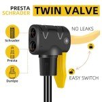 Veltuno Bike Pump,High Pressure,Floor Bicycle Tire Pump with Boost Device Compatible with Presta and Schrader Valve, for Bicycle, Balls, Scooter, etc.…