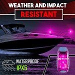 4 Pack LED Safety Light, Clip on Reflective Gear Lights for Walking at Night, Running, Jogging, High Visibility Strobe Light Accessories for Runners, Kids, Hiking, Kayak, Cycling, Camping, Boat Pink
