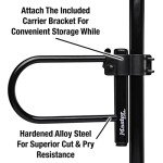 Master Lock 7.25" U Lock with Looped End Cable,Black
