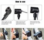 VIMILOLO Bike Pump, Air Bicycle Pump Inflator with Pressure Gauge for Presta and Schrader Valve Tire Ball Bike Portable Pumps 160PSI