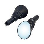 Hafny Drop Bar Bike Mirror, HD, Shatter-Proof, HD Convex Blue Glass Mirror (Anti-glare Blue Glass Lens)