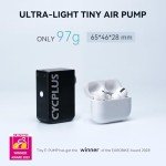 CYCPLUS Tiny Pump Bike Pump Portable Ultra-Mini 100PSI Electric Bicycle Pump Type-C Rechargeable Battery, No Pressure Display(Black)
