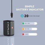 CYCPLUS Tiny Pump Bike Pump Portable Ultra-Mini 100PSI Electric Bicycle Pump Type-C Rechargeable Battery, No Pressure Display(Black)