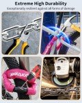 Sportneer Bike Lock: 8mm Thick High Security Anti Theft Bike Chain Lock with 2 Keys- 3.2/4ft Long Heavy Duty Anti-Cut Bicycle Lock for Bike, Motorcycle, Bicycle, Door, Gate, Fence, Grill