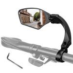 KEMIMOTO Bike Mirror with Wider Angle 360 Rotate Adjustable HD Rearview Mirrors for Handlebars Bike Bicycle
