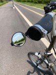 THE BEAM – CORKY Urban Bike Mirror – Folding Rear-view Handlebar Mirror – Convex Lens with 360-degree Rotation