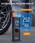 ZGZUXO Tire Inflator Portable Air Compressor - 150PSI Fast Cordless Air Pump for Car Tires, Bike Tire Pump with Digital Pressure Gauge, LED Light for Cars, Bicycles, Balls and More