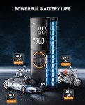 ZGZUXO Tire Inflator Portable Air Compressor - 150PSI Fast Cordless Air Pump for Car Tires, Bike Tire Pump with Digital Pressure Gauge, LED Light for Cars, Bicycles, Balls and More