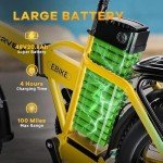 CBVELO 1000W Folding Electric Bike, 48V 20AH Large Removable Battery E Bike, 30+MPH, 80 Miles Max Range, 20" Fat Tire Electric Bike for Adults, Adult Electric Bicycles for Long Commutes