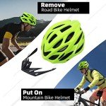 Basecamp Bike Helmet for Men Women with LED Safety Light Removable Sun Visor Lightweight Bicycle Helmet Adjustable Breathable Mountain & Road Cycling Helmets for Adult (BC-10)