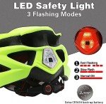 Basecamp Bike Helmet for Men Women with LED Safety Light Removable Sun Visor Lightweight Bicycle Helmet Adjustable Breathable Mountain & Road Cycling Helmets for Adult (BC-10)