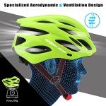 Basecamp Bike Helmet for Men Women with LED Safety Light Removable Sun Visor Lightweight Bicycle Helmet Adjustable Breathable Mountain & Road Cycling Helmets for Adult (BC-10)